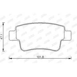 stabdžių trinkelių rinkinys, diskinis stabdys
                                JURID                                       