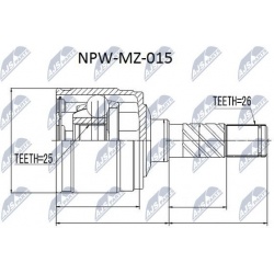 pusašio šarnyras
                                NTY                                NPW-MZ-015, NTY, NPW-MZ-015, auto detal