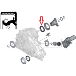Riebokšlis razdatkės
                                CORTECO                                                010 35172B, COR