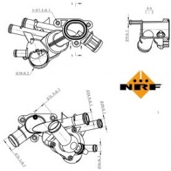 termostatas, aušinimo skystis EASY FIT
                                NRF                                                72