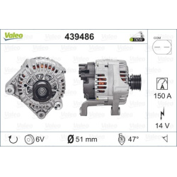 kintamosios srovės generatorius VALEO ORIGINS NEW OE TECHNOLOGY
                                                439486, VALE