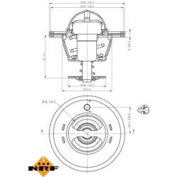 termostatas, aušinimo skystis EASY FIT
                                NRF                                                72