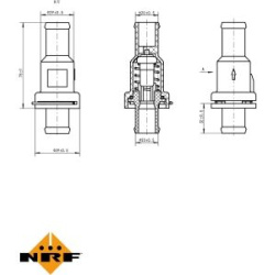 termostatas, aušinimo skystis
                                NRF                                                725166, NRF
