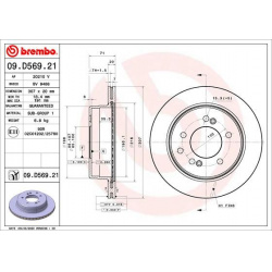 stabdžių diskas (1vnt) PRIME LINE - UV Coated
                                BREMBO                                       