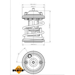 termostatas, aušinimo skystis
                                NRF                                                725219, NRF