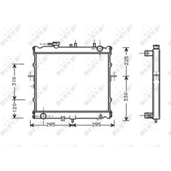 Aušinimo radiatorius
NRF 53831, NRF, 53831, a