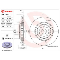 stabdžių diskas (1vnt) PRIME LINE - UV Coated
                                BREMBO                                       