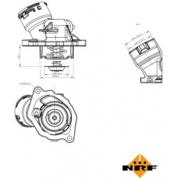 termostatas, aušinimo skystis EASY FIT
                                NRF                                725023, NRF, 72502