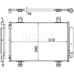 kondensatorius, oro kondicionierius BEHR *** PREMIUM LINE ***
                                MAHLE                          
