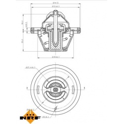termostatas, aušinimo skystis EASY FIT
                                NRF                                                72
