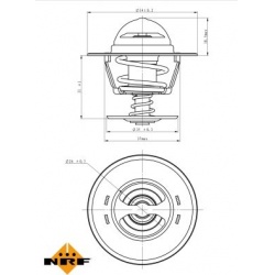 termostatas, aušinimo skystis EASY FIT
                                NRF                                725213, NRF, 72521