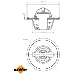 termostatas, aušinimo skystis EASY FIT
                                NRF                                                72