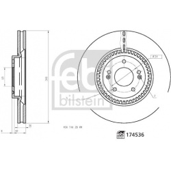 stabdžių diskas (1vnt)
                                FEBI BILSTEIN                                                174536,
