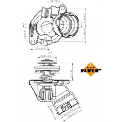 termostatas, aušinimo skystis EASY FIT
                                NRF                                                72