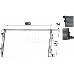 Aušinimo radiatorius
                                MAHLE                                                CR 1395 000S, MAHL