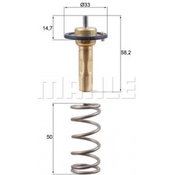termostatas, aušinimo skystis BEHR
                                MAHLE                                TX26589D, MAHLE, TX2
