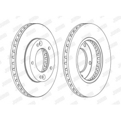 stabdžių diskas (1vnt) COAT+
                                JURID                                562772JC-1, JURID, 562772