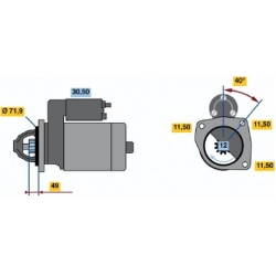 Starteris
                                BOSCH                                                0986017681, BOSCH, 0986017681,