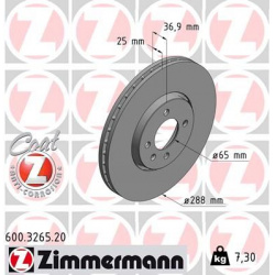 stabdžių diskas (1vnt) COAT Z
                                ZIMMERMANN                                600.3265.20, Nenuro