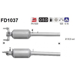 DPF, kietųjų dalelių filtras
                                                FD1037, AS, FD1037, auto detalė