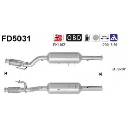DPF, kietųjų dalelių filtras
                                FD5031, AS, FD5031, auto detalė
