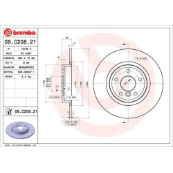 Stabdžių diskas PRIME LINE - UV Coated
                                BREMBO                                              