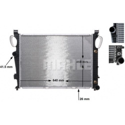 Aušinimo radiatorius
MAHLE CR 304 000S, MAHLE