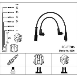 uždegimo laido komplektas
                                NGK                                                RC-FT605, NGK, 