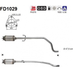 DPF, kietųjų dalelių filtras
                                                FD1029, AS, FD1029, auto detalė