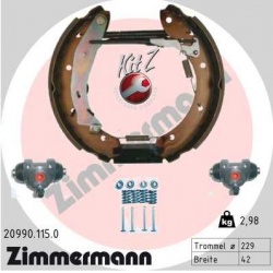 stabdžių trinkelių komplektas KIT Z
                                ZIMMERMANN                                            