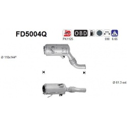 DPF, kietųjų dalelių filtras
                                FD5004Q, AS, FD5004Q, auto detalė