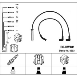 uždegimo laido komplektas
                                NGK                                                RC-DW401, NGK, 