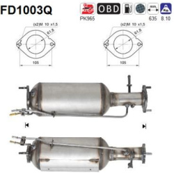 DPF, kietųjų dalelių filtras
                                                FD1003Q, AS, FD1003Q, auto detalė