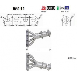 katalizatoriaus keitiklis
                                AS                                95111, AS, 95111, auto detalė