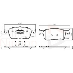 stabdžių trinkelių rinkinys, diskinis stabdys
                                NIPPON Japan                                