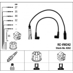 uždegimo laido komplektas
                                NGK                                                RC-VW242, NGK, 