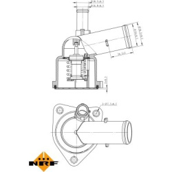 termostatas, aušinimo skystis EASY FIT
NRF 72