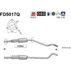 DPF, kietųjų dalelių filtras
                                                FD5017Q, AS, FD5017Q, auto detalė