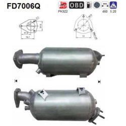DPF, kietųjų dalelių filtras
                                                FD7006Q, AS, FD7006Q, auto detalė