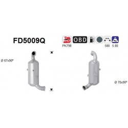 DPF, kietųjų dalelių filtras
                                FD5009Q, AS, FD5009Q, auto detalė