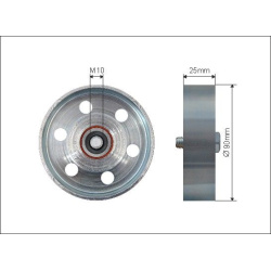 įtempiklio skriemulys, V formos rumbuotas diržas
                                CAFFARO                                   