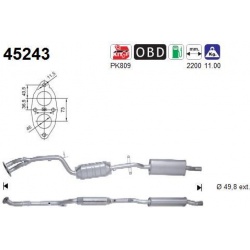 katalizatoriaus keitiklis
                                AS                                                45243, AS, 45243,
