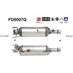 DPF, kietųjų dalelių filtras
                                FD5007Q, AS, FD5007Q, auto detalė
