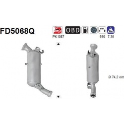 DPF, kietųjų dalelių filtras
                                FD5068Q, AS, FD5068Q, auto detalė