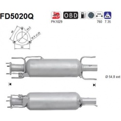 DPF, kietųjų dalelių filtras
                                                FD5020Q, AS, FD5020Q, auto detalė
