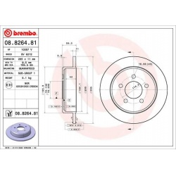 stabdžių diskas (1vnt) PRIME LINE - UV Coated
                                BREMBO                                       