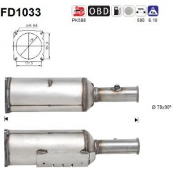 DPF, kietųjų dalelių filtras
                                                FD1033, AS, FD1033, auto detalė