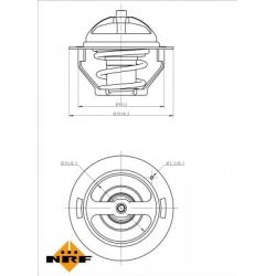 termostatas, aušinimo skystis
                                NRF                                725181, NRF, 725181, auto d