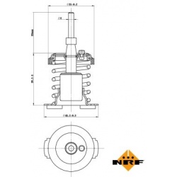 termostatas, aušinimo skystis
                                NRF                                                725093, NRF