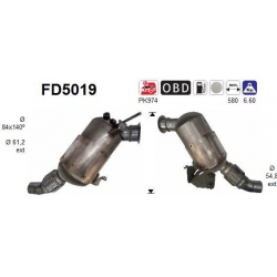 DPF, kietųjų dalelių filtras
                                FD5019, AS, FD5019, auto detalė